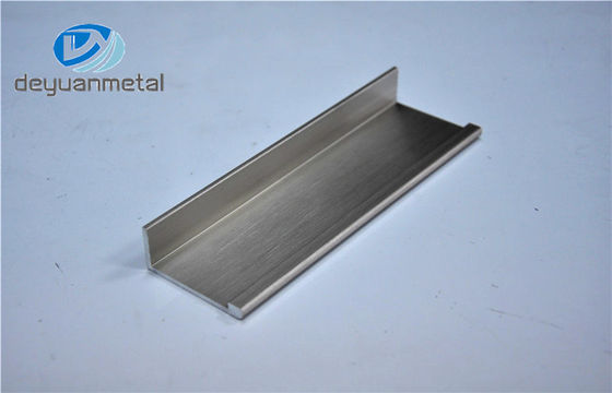 Cina Sudut Profil Ekstrusi Aluminium Menyikat Dekoratif Dengan GB / 75237-2004 pemasok