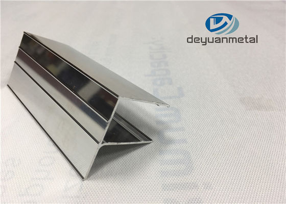 Cina 6463-T5 Bright Aluminium Extruded Profilees, Kamar Mandi Aluminium Shower Trim pemasok