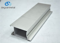 Profil Jendela Aluminium Anodized Perak Dengan Panjang 20 Kaki T3-T8