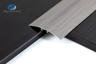 Powder Coating Profil Lantai Aluminium Butir Kayu 45mm Tinggi