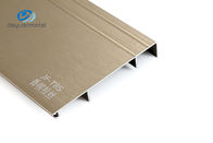 T5 Aluminium Skirting Board 6063 Floor Skirting Surface Treament Disikat Warna Hitam Cerah