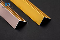 6063 Profil Aluminium L 1.5mmx2mm tahan karat Anodized Untuk Dekorasi Potong Sudut