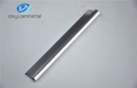 Profil Ekstrusi Aluminium Poles Perak Untuk Strip Lantai 6060 T6