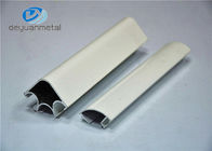 6063-T5 Putih Powder Coating Aluminium Pintu Profil Kekuatan Yield Tinggi