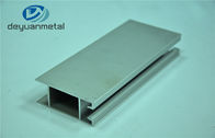Standard T5 Silver Anodizing Aluminium Door Profile Disesuaikan Panjang