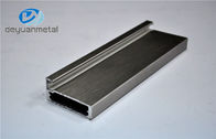 6063 Titanium Menyikat Profil Ekstrusi Aluminium Untuk Windows Dan Pintu