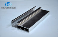 5,98 Meter Perak Polishing Aluminium Profil Aluminium Diekstrusi Untuk Dekorasi Dengan Memotong
