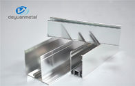 Dip Anodizing 5u Profil Aluminium Extruded Untuk Dinding Tirai