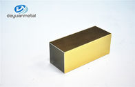 Polishing Golden Aluminium Extrusion Profile Untuk Dekorasi Dengan Paduan 6063