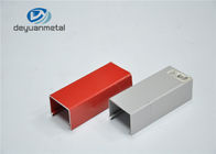 Profil Standar Aluminium Lapisan Bubuk Merah Gaya Geser Terbuka GB/75237-2004