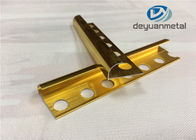 6063 T5 Aluminium Metal Edging Strip Dengan Polishing Golden