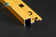 Profil Trim Tepi Aluminium Anodized Dengan Lubang Menekan Ketebalan 0,7-2mm