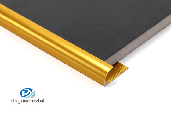Profil Sudut Aluminium T6 12mm Perawatan Elektroforesis Emas