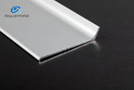 Silver Flat Aluminium Skirting 150mm Elektroforesis GB Disetujui
