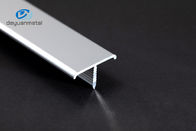 Profil Aluminium T 4mm, Ekstrusi Aluminium Berbentuk T6 GB Disetujui Warna Cerah