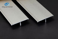 Profil T Aluminium Ekstrusi Panjang 2,5m Elektroforesis Emas Mawar Mengkilap Disikat