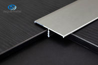 Profil T Aluminium Ekstrusi Panjang 2,5m Elektroforesis Emas Mawar Mengkilap Disikat