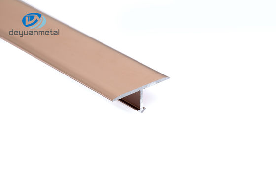 2.5m Aluminium T Slot Channel Black Anodized Corrosion Resistance Wearproof Warna Rose Gold