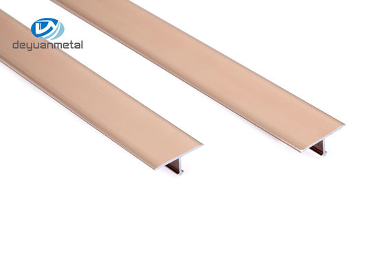 2.5m Aluminium T Slot Channel Black Anodized Corrosion Resistance Wearproof Warna Rose Gold