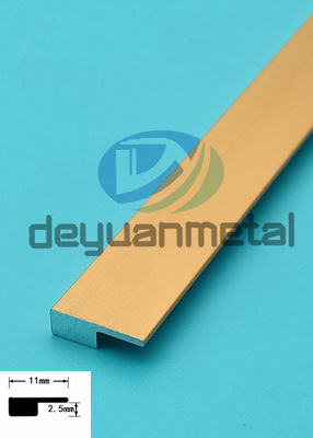 11mm Lebar 6063 Aluminium T Profil Strip Transisi