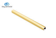 10mm Lebar T6 Aluminium Profil Saluran U Emas Terang Untuk Garis Demarkasi