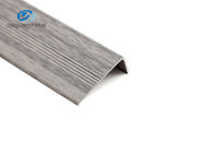 Aluminium Stright Angel Alloy Profiles Powder Coating Wall Trim Kayu Butir Tinggi 1cm