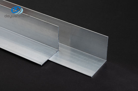 Profil Sudut Selesai Pabrik Aluminium 6063, Sudut Ekstrusi Aluminium 25x50mm
