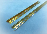 Bentuk Busur Aluminium Corner Trim Profiles Golden Polishing + -0,15mm Presisi