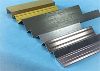 Strip Lantai Aluminium Panjang Disesuaikan / Aluminium Extrusion Trim Untuk Dekorasi Keramik