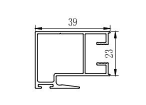 Aluminium Sliding Window Extrusions Profil Powder Coating Perunggu