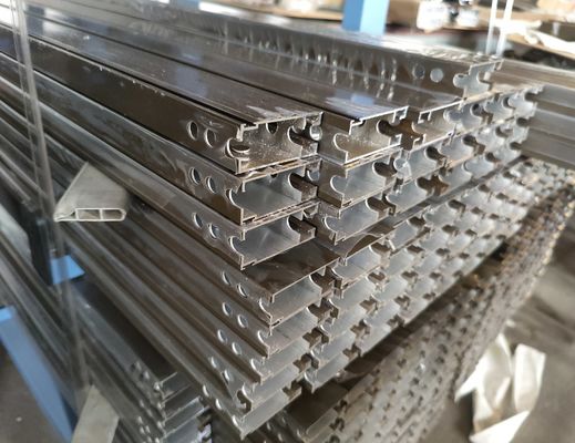 Profil Jendela Geser Aluminium Afrika Selatan Lapisan Bubuk Hitam Putih