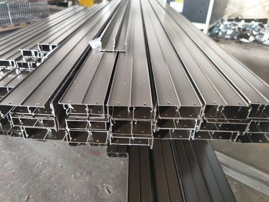 Profil Jendela Casement Aluminium Afrika Selatan Lapisan Bubuk Putih