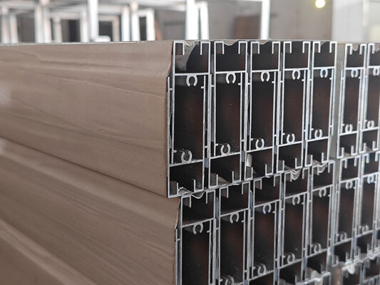 Afrika Selatan Aluminium Extrusion Patio Window Profiles Powder Coating