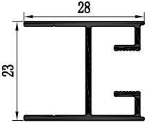 Afrika Selatan Aluminium Patio Window Extrusion Profiles Powder Coating 6063