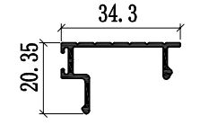 6063 Aluminium Patio Window Extrusion Profile Powder Coating