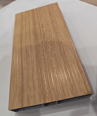 Profil Ekstrusi Aluminium 6063 dengan Butir Kayu OAK dengan tekstur yang dibuat khusus