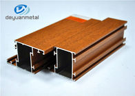 Nature Color Wood Grain Aluminium Extrusion / Sistem Pembingkaian Aluminium Extrusion