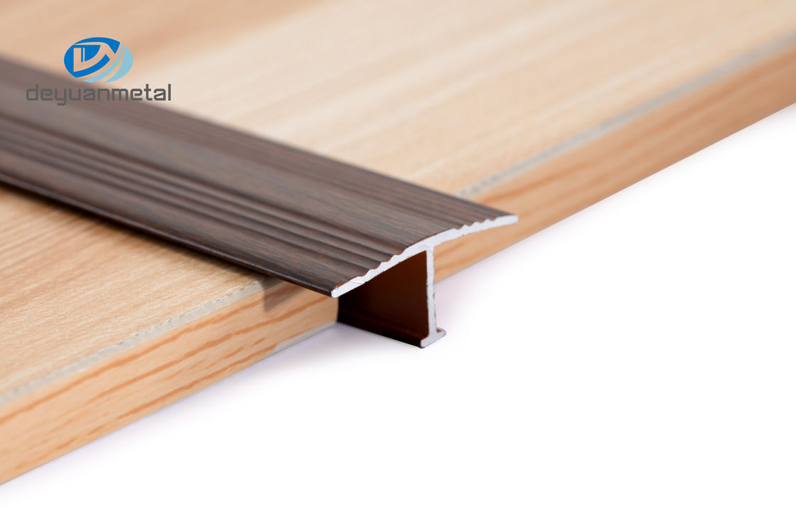 2.5m T Profile Aluminium Extrusion Anodized Untuk Lemari ODM Tersedia Anti-Slip