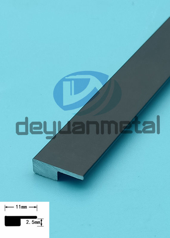 2.5mm Pelindung 6463 Aluminium T Profil Panel Dinding Ubin Langit-langit Dekorasi Tepi Memegang