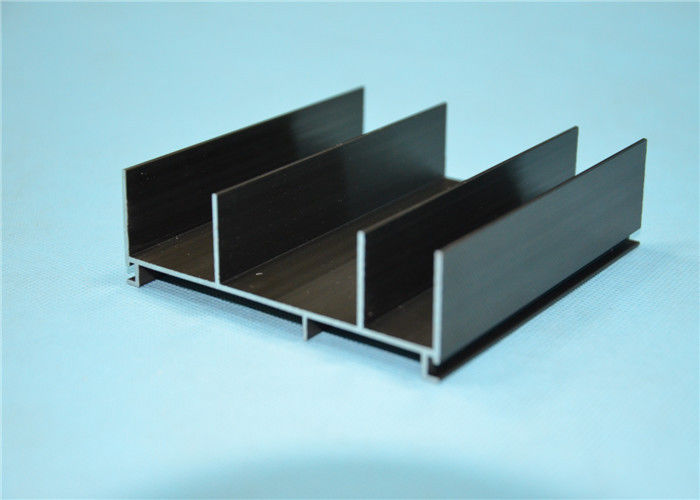 Bentuk Aluminium Ekstrusi Kustom 6063 T5, Profil Aluminium Anodisa Perunggu