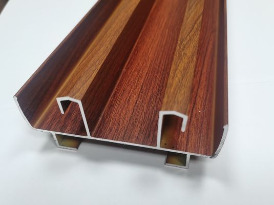 6063 Aluminium Sliding Profile Dua Jalur Sliding Window And Door Profil Gandum Kayu