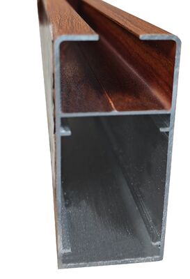 Profil Jendela Casement Aluminium Produsen dengan Motif Kayu