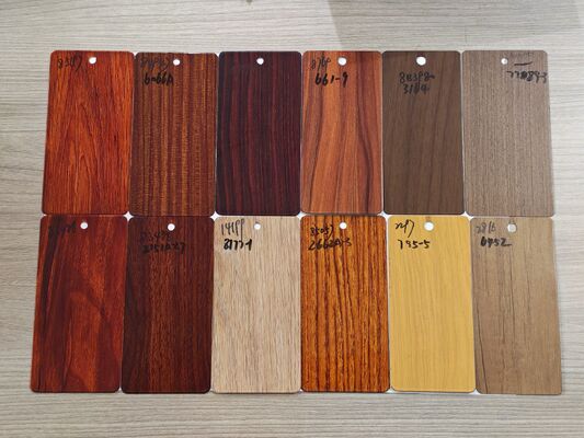 Profil Ekstrusi Aluminium 6063 T5 dengan Butir Kayu